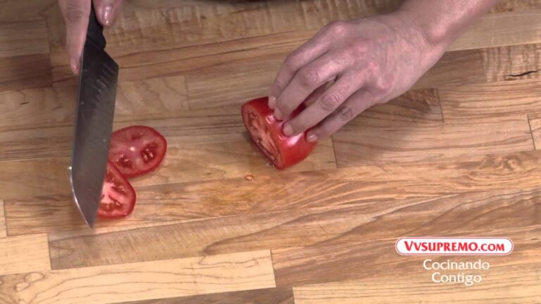 Como cortar los tomates en rodajas
